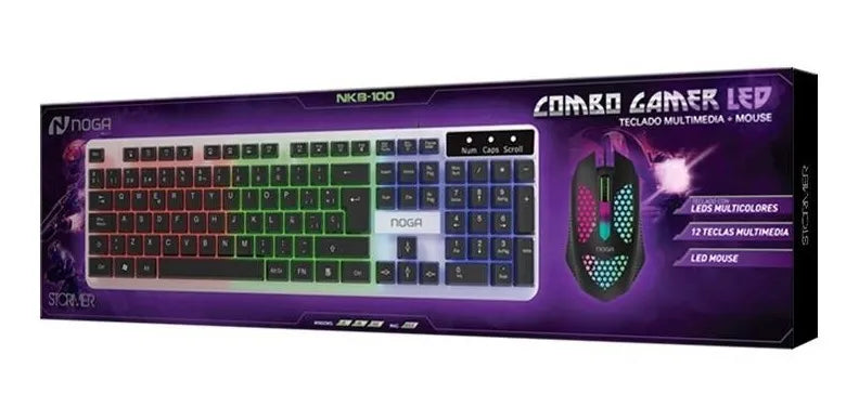 KIT GAMER TECLADO Y MOUSE NOGA NKB-100
